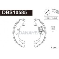 DBS10585 DANAHER Комплект гальмівних колодок