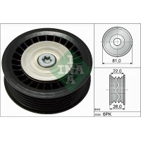 WG1253138 WILMINK GROUP Паразитный / ведущий ролик, Поліклиновий ремінь