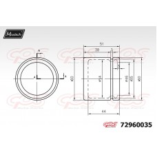 72960035 MAXTECH Поршень корпус скоби гальма