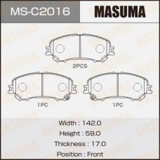 MSC2016 MASUMA Колодки гальмівні