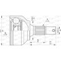 CVJ5775.10 OPEN PARTS Шарнирный комплект, Привідний вал