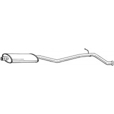 286-167 BOSAL Середній глушник вихлопних газів