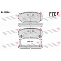 9010925 FTE Комплект гальмівних колодок дисковий гальм