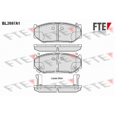 9010925 FTE Комплект гальмівних колодок дисковий гальм
