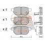 704-17008P IAP QUALITY PARTS Комплект гальмівних колодок дисковий гальм