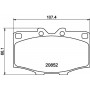 8DB 355 026-791 HELLA Комплект гальмівних колодок дисковий гальм