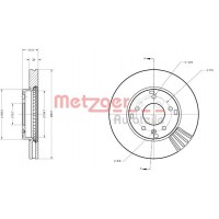 6110256 METZGER Гальмівний диск