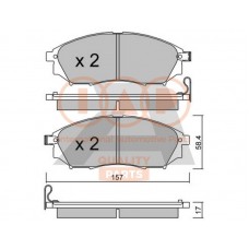 704-13045P IAP QUALITY PARTS Комплект гальмівних колодок дисковий гальм