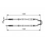 1 987 477 908 BOSCH Тросик, cтояночный тормоз