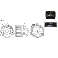 AB 195 000S MAHLE Вентилятор салону