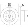 MDC691 MINTEX Гальмівний диск
