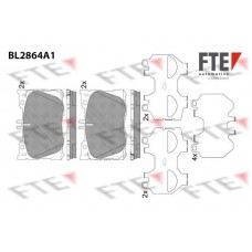 BL2864A1 FTE КомплеК т гальмівних колодок, дискове гальмо