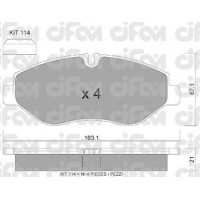 822-671-2 CIFAM Комплект гальмівних колодок дисковий гальм
