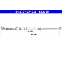24.3727-2710.2 ATE Тросик, cтояночный тормоз