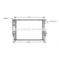 BW2048 AVA QUALITY COOLING Радіатор охолодження двигуна