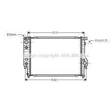 BW2048 AVA QUALITY COOLING Радіатор охолодження двигуна