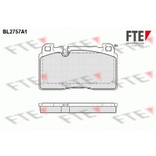 BL2757A1 FTE Комплект гальмівних колодок дисковий гальм