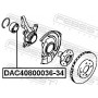 DAC40800036-34 FEBEST Підшипник ступиці колеса