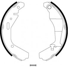 8DB 355 002-951 HELLA PAGID Комплект гальмівних колодок