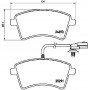 P 68 058 BREMBO Комплект гальмівних колодок дисковий гальм