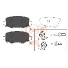704-10054 IAP QUALITY PARTS КомплеК т гальмівних колодок, дискове гальмо