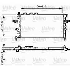 732550 VALEO Радіатор охолодження двигуна