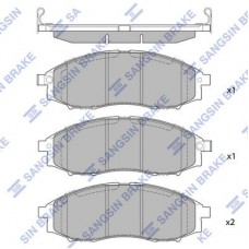 SP2078 Hi-Q Комплект гальмівних колодок дисковий гальм