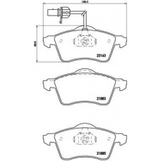 P 85 049 BREMBO Комплект гальмівних колодок дисковий гальм