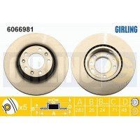 6066981 GIRLING Гальмівний диск