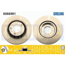 6066981 GIRLING Гальмівний диск