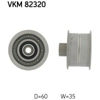 VKM 82320 SKF Паразитный / Ведущий ролик, Зубчастий ремінь