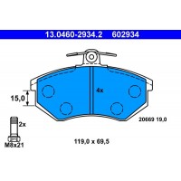 13.0460-2934.2 ATE Комплект гальмівних колодок дисковий гальм