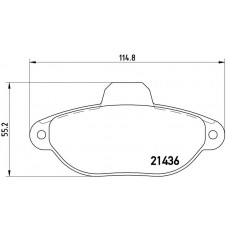 FK20073 KAISHIN Комплект гальмівних колодок дисковий гальм
