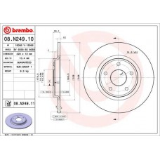 08.N249.11 BREMBO Гальмівний диск