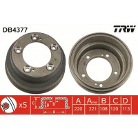 DB4377 TRW Гальмівний барабан