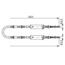 1 987 477 369 BOSCH Тросик, cтояночный тормоз