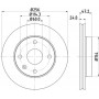 MDC1483 MINTEX Гальмівний диск