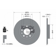 BDS2261 BENDIX Braking Гальмівний диск
