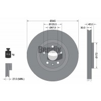 BDS2191HC BENDIX Braking Гальмівний диск