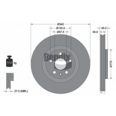 BDS2191HC BENDIX Braking Гальмівний диск