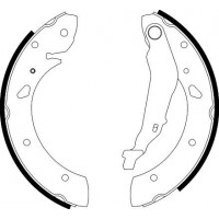 8DB 355 001-761 HELLA PAGID Комплект гальмівних колодок