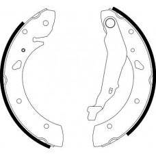 8DB 355 001-761 HELLA PAGID Комплект гальмівних колодок