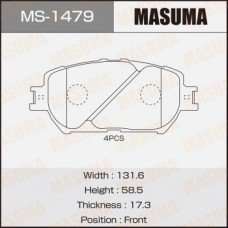 MS-1479 MASUMA Комплект гальмівних колодок