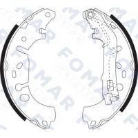 FO 9080 FOMAR Friction Комплект гальмівних колодок