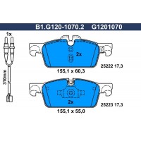B1.G120-1070.2 GALFER КомплеК т гальмівних колодок, дискове гальмо