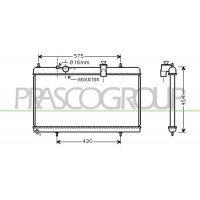 CI522R003 PRASCO Радіатор охолодження двигуна