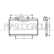 CI522R003 PRASCO Радіатор охолодження двигуна