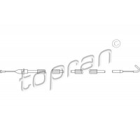 113 434 TOPRAN Трос, Замок дверей