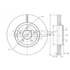 TX 73-77 TOMEX Brakes Гальмівний диск