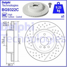 BG9322C DELPHI Гальмівний диск
